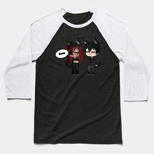 Baka (posy and luke) Baseball T-Shirt by Posyluvcosplay